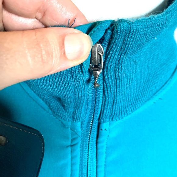 Lululemon Women’s Size 4 Athletica Turquoise Jacket Fall Winter Coat Merino Wool - Picture 9 of 14